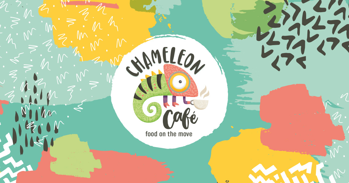 Chameleon Cafe Logo Design