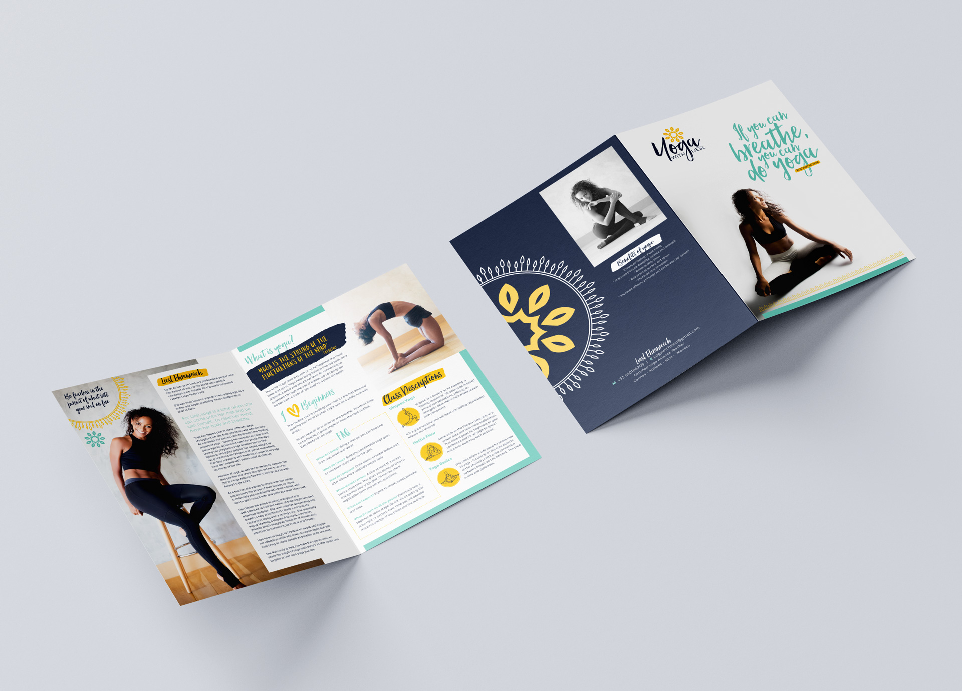Yoga with Liesl Brochure Design